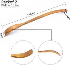 img 1 attached to Oversize Curved Wooden Scratchers Extendable