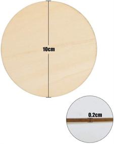 img 3 attached to 🔨 80-Piece 4 Inch Unfinished Wood Circles for Crafts, Door Design, Christmas Decor, Coasters, DIY Home Decor – SKPPC Wooden Cutouts