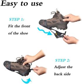 img 2 attached to 👞 Ice and Snow Traction Cleats: Slip-Resistant Ice Cleats for Shoes and Boots - Carryown Ice Spikes Crampons (S, M, L, XL)