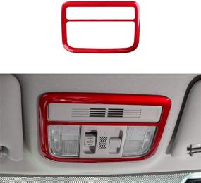 img 4 attached to 🚗 Red Car Front Reading Light Frame ABS Decoration Cover Trim Sticker for 10th Gen Honda Civic Accessories Sedan Hatchback LX EX EX-L Sport Touring Si Coupe Type R 2016-2021