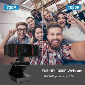 img 2 attached to 📷 Peteme 1080P HD USB Webcam with Microphone: Perfect for Desktop/Laptop Zoom, Video Calling, Recording, Gaming, and Conferencing