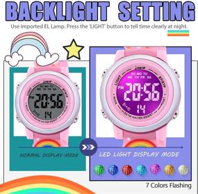 img 2 attached to VAPCUFF 3D Cartoon Waterproof Watches with Alarm for Girls - Best Toys Gifts for Girls Age 3-10: Improved SEO