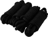 ⚓️ amarine made 4-pack - 5/8 inch x 20 ft - double braid nylon dockline - mooring rope - enhanced double braided dock line логотип