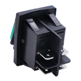 img 2 attached to 🚣 Waterproof Rocker Toggle Switch LED Light Illuminated 16A 4 Pins 2 Position ON/Off DPST DC12V for Boat or Car Twidec (Pack of 2, Red + Green)