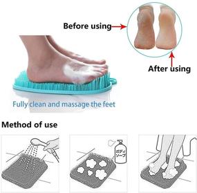 img 1 attached to Shower Foot Scrubber Massager Suction