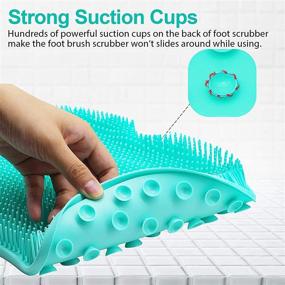 img 3 attached to Shower Foot Scrubber Massager Suction