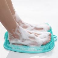 shower foot scrubber massager suction logo