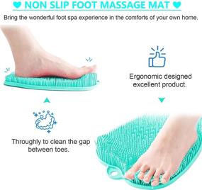 img 2 attached to Shower Foot Scrubber Massager Suction