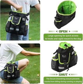 img 1 attached to 🐶 BRIVILAS Dog Treat Pouch - Multi-Purpose Portable Training Bag for Small to Large Dogs with Adjustable Waistband, Poop Bag Dispenser - Ideal for Walking and Hiking