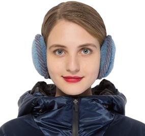img 2 attached to Adjustable Cashmere Surblue Earwarmer with Earmuffs