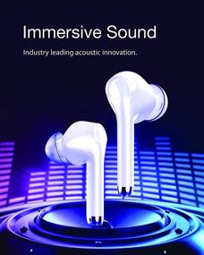 img 1 attached to 🎧 Наушники KNZ SoundMax: беспроводные Bluetooth 5.0 с премиальным алюминиевым кейсом, гарнитуром с функцией hands-free и интуитивным касанием.