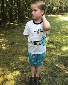 img 3 attached to 👕 Boys' Clothing Sets: Captain Sleeve Clothes in Toddler Cotton