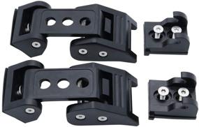 img 3 attached to 🔒 Enhance Safety & Style: SOYAVISION Black Aluminum Hood Latches for 2007-2018 Jeep Wrangler JK JKU - Reliable Car Accessories