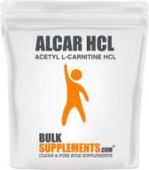 💡 bulksupplements.com alcar hcl (ацетил l-карнитин hcl) - улучшенные когнитивные добавки - порошок l-карнитина (250 грамм - 8.8 унций) логотип