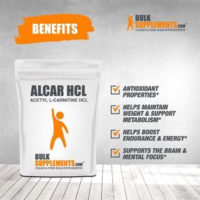 img 2 attached to 💡 BulkSupplements.com ALCAR HCl (Ацетил L-Карнитин HCl) - Улучшенные когнитивные добавки - Порошок L-Карнитина (250 грамм - 8.8 унций)