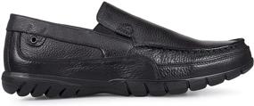 img 2 attached to 👞 Ultimate Comfort and Durability: FIEEIF Handsewn Moccasin Men's Shoes