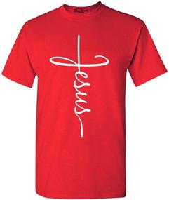 img 4 attached to 🙏 Large Men's Clothing Shop4Ever Jesus Cross T-Shirt