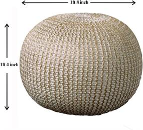 img 3 attached to Resources POUFS08125BNG1814 Fairbanks Knitted Ottoman