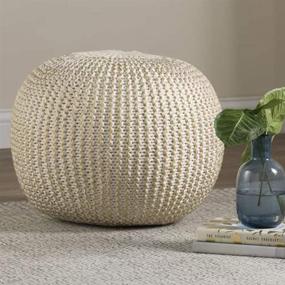 img 1 attached to Resources POUFS08125BNG1814 Fairbanks Knitted Ottoman