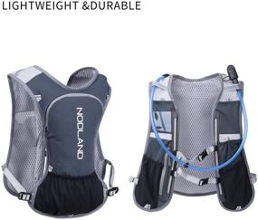 img 3 attached to Sharkborough NODLAND Hydration Backpack: Lightweight 15L Running Vest for Hiking, Cycling & Backpacking - Ideal for Men and Women