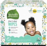 🧴 seventh generation baby wipes: 384 count, gentle on sensitive skin with flip top dispenser logo