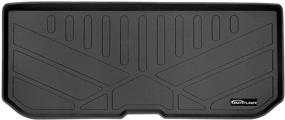 img 4 attached to 🧳 MAXLINER All Weather Cargo Liner Floor Mat for 2016-2021 Honda Pilot (Black, Fits Behind 3rd Row with Factory Cargo Lid in Top Position)