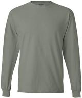 👕 hanes adult beefy t long sleeve t-shirt: ultimate comfort & style logo