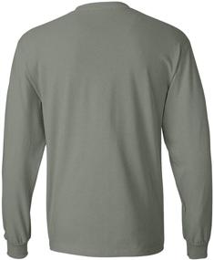 img 1 attached to 👕 Hanes Adult Beefy T Long Sleeve T-Shirt: Ultimate Comfort & Style