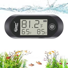 img 4 attached to 🌡️ hygger Stick-on Digital Aquarium Thermometer: Alarm, for Saltwater/Freshwater Fish Tanks & Reptile Habitats