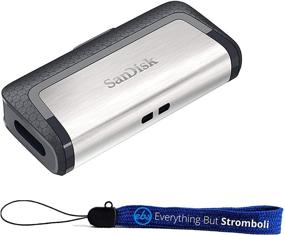 img 4 attached to High-Speed SanDisk Ultra 128GB Dual Drive USB-C Flash Drive Bundle with Everything But Stromboli Lanyard
