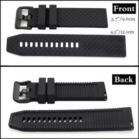 img 3 attached to 🌀 Effortless Quick Release Silicone Watch Bands: Simplify Strap Changes with Ease