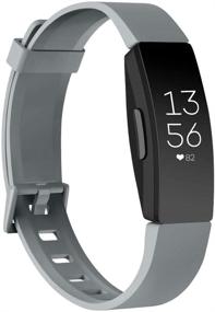 img 1 attached to [3 упаковки] Мягкие TPU браслеты совместимы с Fitbit Inspire 2 / Fitbit Inspire HR / Fitbit Inspire / Fitbit Ace 2 браслеты водонепроницаемые стропы для Fitbit Inspire HR (черный/темно-синий/серый)