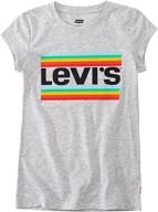 👕 stylish levis sportswear t shirt heather ringer: trendy girls' clothing, tops, tees & blouses logo