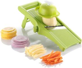 img 4 attached to Ourokhome Vegetable Mandoline Potato Slicer - Perfect Fry Cutter for Onion Rings, Chips, and French Fries: A Must-Have Kitchen Tool