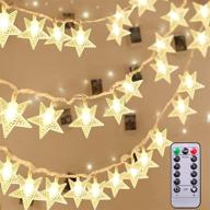 🌟 turnmeon 100led 33ft christmas fairy lights: battery operated star string lights for bedroom - remote control timer, 8 mode waterproof led string lights - indoor outdoor home decoration logo