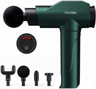 💆 vounel massage gun - powerful deep tissue percussion muscle massager for pain relief, ultra-quiet portable neck, back, and body relaxation electric drill sport massager with high-torque motor logo