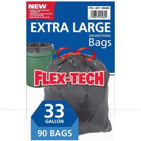 img 1 attached to Kirkland Signature Flex-Tech 33-Gallon Trash Bags, 90-count