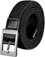 drizzte stretch elastic braided waist men's accessories logo