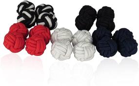 img 3 attached to Cuff Daddy Silk Knot Cufflinks Gift Set