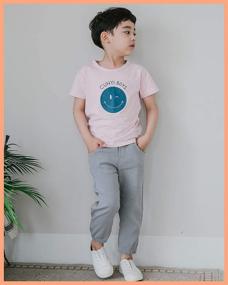 img 1 attached to 👖 CUNYI Linen Pull Jogger: Trendy and Comfy Boys' Casual Pants