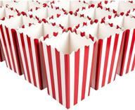 🍿 pack of 100 popcorn favor boxes logo