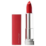 💄 maybelline new york color sensational made for all lipstick, matte red lipstick, seo-optimized shade 382: red for me logo