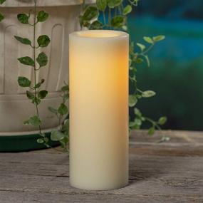 img 2 attached to 🕯️ Sterno Home Premier 4x10-Inch White All-Weather Wax Flameless LED Candle: A Safe and Stunning Lighting Solution