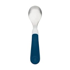 img 1 attached to 🍴 Navy OXO Tot Fork & Spoon Set: Ideal Utensils for Toddlers