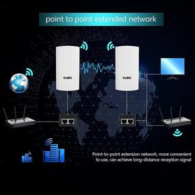 img 2 attached to 📶 Улучшенный беспроводной набор для наружного использования CPE - беспроводной доступ Wi-Fi точка-точка - 2.4G Wi-Fi мост со 1 км дальностью передачи - PTP/PTMP совместимый (предварительно настроенный)
