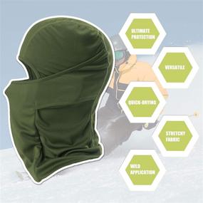 img 2 attached to 🔒 Ultimate Protection: Adjustable Windproof UV Hood - Balaclava Face Mask