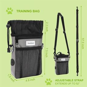 img 1 attached to 🐾 CGBE Dog Treat Pouch with Storage Pocket: Ideal Pet Training Bag for Treats, Toys, and Walking