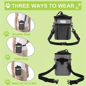 img 2 attached to 🐾 CGBE Dog Treat Pouch with Storage Pocket: Ideal Pet Training Bag for Treats, Toys, and Walking