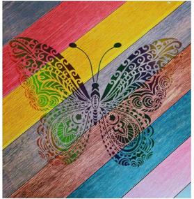 img 1 attached to 🦋 Sooqoo Animal Stencils for Painting - Versatile Butterfly Shapes for DIY Art Projects, Home Decor, and Gift Ideas