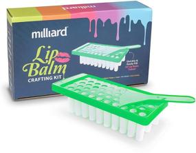 img 4 attached to 🔴 Milliard Lip Balm Crafting Kit: Pouring Tray & 50 White Tubes Included